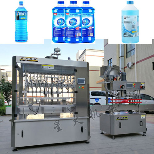 全自動玻璃水灌裝機設(shè)備樣品圖