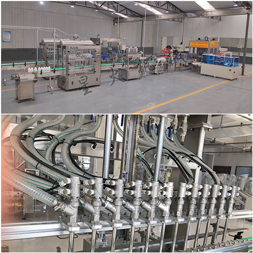 整套液體飲料流水線設備實拍圖