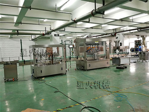 洗發(fā)水灌裝生產(chǎn)流水線