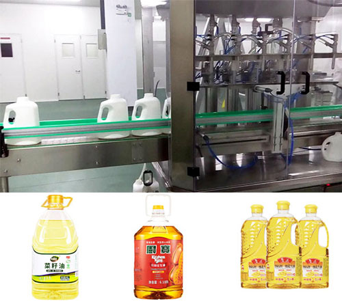 大型整套花生油自動灌裝機流水線樣品實拍