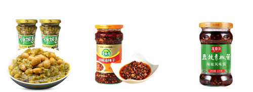 青椒醬自動(dòng)灌裝機(jī)設(shè)備樣品實(shí)拍