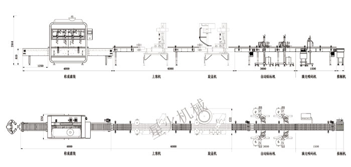 桶裝化工原料灌裝機生產(chǎn)線方案