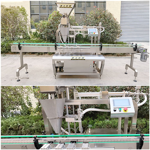 榨菜腌菜自動灌裝機展示圖