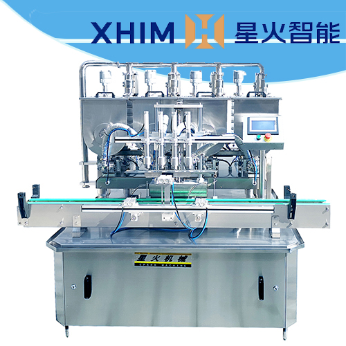 雙頭配線式顆粒辣椒醬灌裝機(jī)