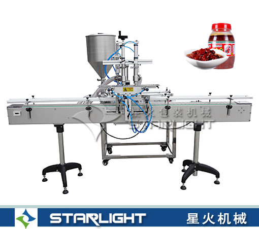 雙頭直線式醬料灌裝機(jī)