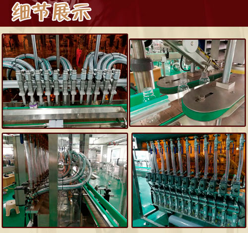 十二頭全自動膏液灌裝生產(chǎn)線-膏液體灌裝旋蓋生產(chǎn)線細節(jié)