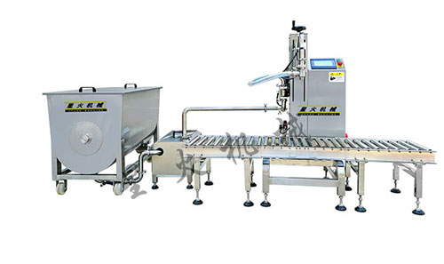 桶裝芝麻醬灌裝生產(chǎn)線-自動化桶裝芝麻醬灌裝機